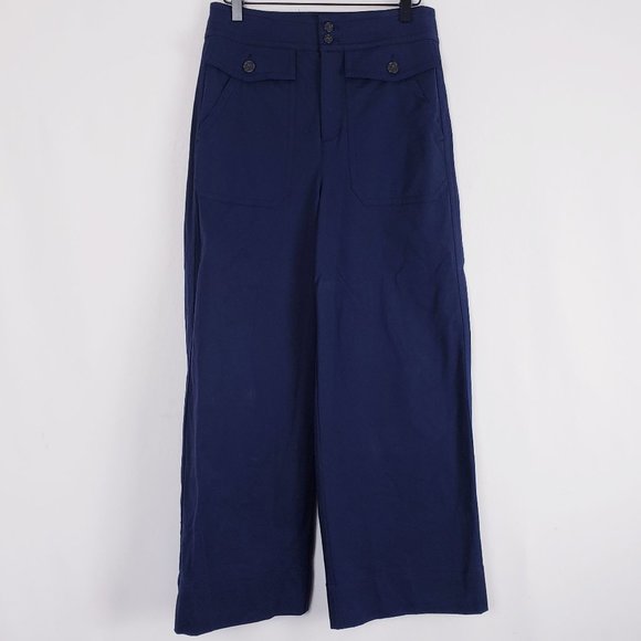 J. Crew Navy Wide Leg Pants - Picture 2 of 10